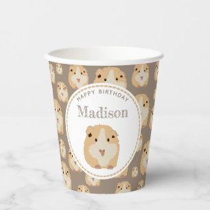 Gobelets En Papier Soirée d'anniversaire de Motif de hamster mand per