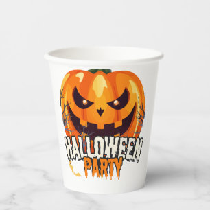Gobelets En Papier Soirée Halloween – Création de citrouilles de Jack