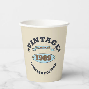 Gobelets En Papier Soirée personnalisée de trente vintages 30e annive