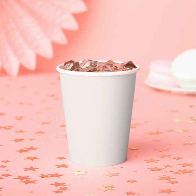 Gobelets En Papier solide rose lait (Insitu)
