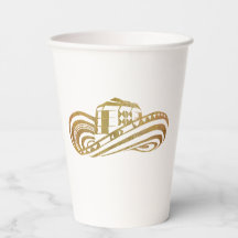 Sombrero Vueltiao dans des Tumblers en feuille d'o