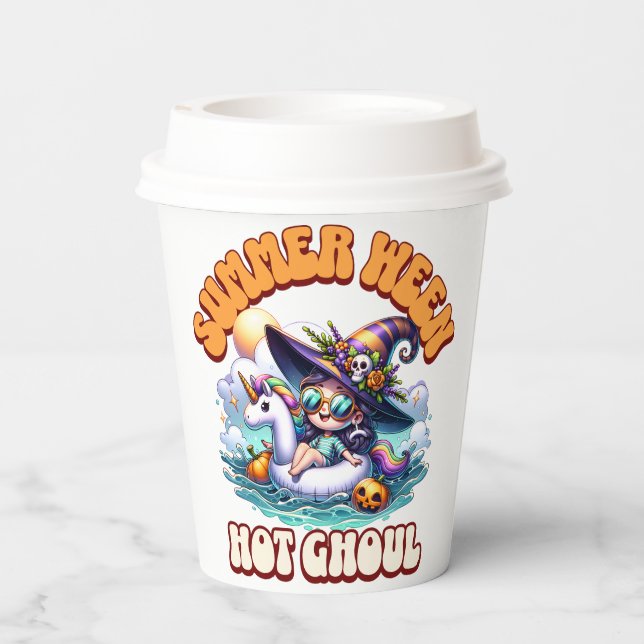 Gobelets En Papier Sorcière de Summerween Kawaii Épouvantable sur Rad (Verso)
