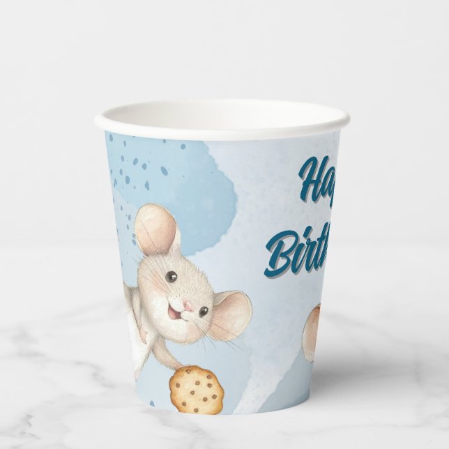 Gobelets En Papier Souris et biscuits Anniversaire Party Paper Cup (Recto)