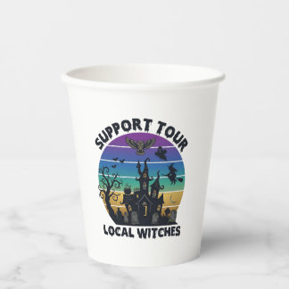 Gobelets En Papier Soutenez la tournée des sorcières locales Hallowee