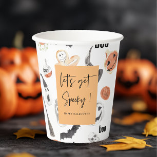 Gobelets En Papier Soyons Éffrayants   Parti Halloween