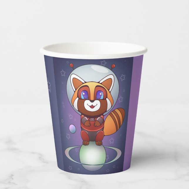 Gobelets En Papier Space Panda Chippy ! (Recto)