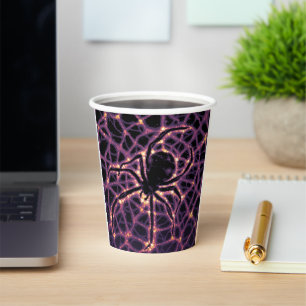 Gobelets En Papier Spider Cosmic Web, Galaxie d'Halloween des horreur