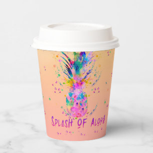 Gobelets En Papier Splash of Aloha