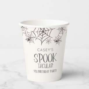 Gobelets En Papier Spooktacular Halloween Anniversaire Fête Araignée 