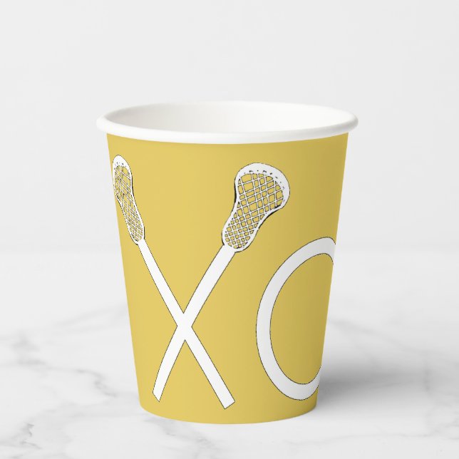 Gobelets En Papier Sports de crosse (Recto)