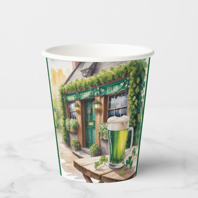 Gobelets En Papier St Patrick’s Day Bar Pub Party (Recto)