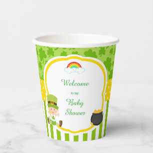 Gobelets En Papier St Patrick's Day Irish Holiday Boy Baby shower