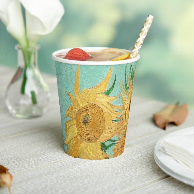 Gobelets En Papier Sunflowers Vincent van Gogh (Insitu)
