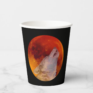 Gobelets En Papier Super Blood Wolf Moon