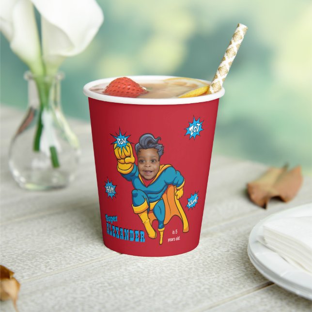 Gobelets En Papier Super Special Enfants 🌟 Superhero (Insitu)