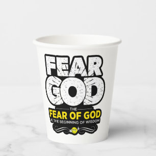 Gobelets En Papier Superbe Coupe chrétienne avec versets de la Bible