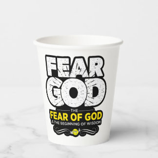Gobelets En Papier Superbe Coupe chrétienne avec versets de la Bible 
