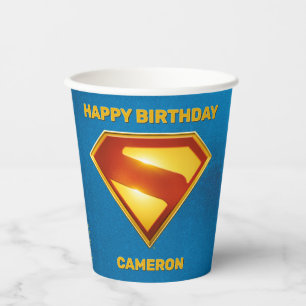 Gobelets En Papier Superman Golden S Shield brillance