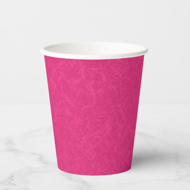 Gobelets En Papier Surface rose texturée avec un motif subtil en spir (Recto)