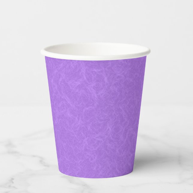 Gobelets En Papier Surface violette texturée avec motif tourbillonnan (Recto)