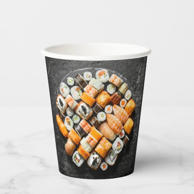 Gobelets En Papier Sushi platter (Recto)