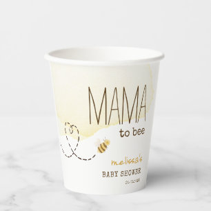 Gobelets En Papier Sweet Bumblebee Mama À Être Baby shower Tasses De