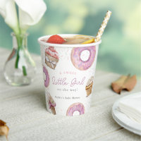 Sweet Little Girl Cupcake rose & Baby shower de be