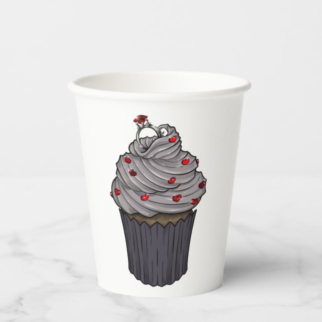 Gobelets En Papier Sweet Proposition Cupcake (Recto)
