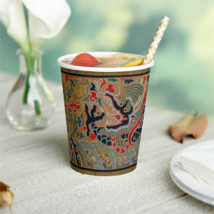 Gobelets En Papier Symbole dragon chinois Antique asiatique