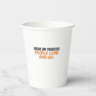 Gobelets En Papier T-Shirt « Concentre-toi sur toi-même »