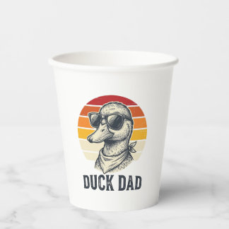 Gobelets En Papier T-shirt vectoriel de lunettes de soleil de canard