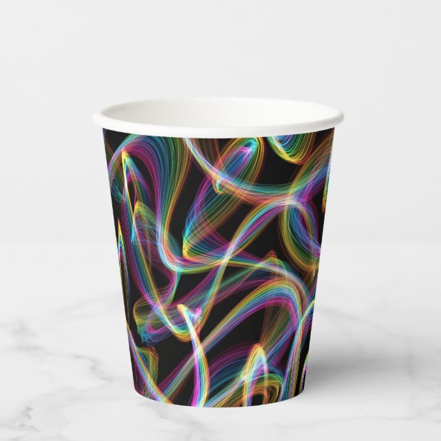 Gobelets En Papier tableau lumineux arc-en-ciel : (Recto)