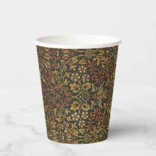 Gobelets En Papier Tapisserie de jardin de fleurs de William Morris