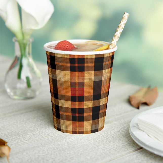 Gobelets En Papier Tartan (Insitu)