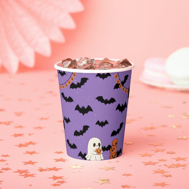 Gobelets En Papier tasse à papier de 8 oz halloween (Insitu)
