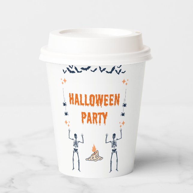 Gobelets En Papier Tasse à papier Halloween Party (Recto)