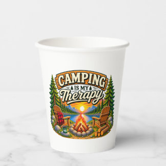 Gobelets En Papier Tasse Camping est ma thérapie