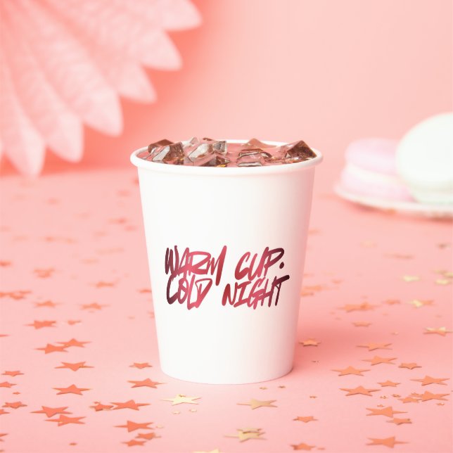 Gobelets En Papier Tasse chaude, Nuit froide – Édition papier (Insitu)