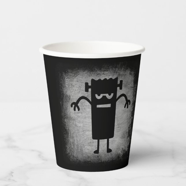 Gobelets En Papier Tasse de fête de monstres d'Halloween  (Recto)