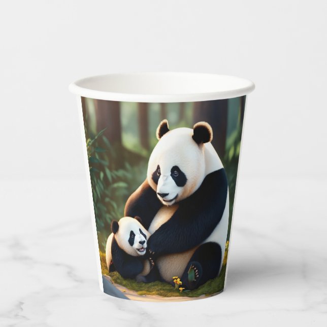 Gobelets En Papier Tasse de panda (Recto)