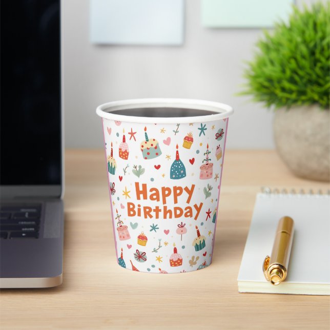 Gobelets En Papier tasse de papier d'anniversaire (Insitu)