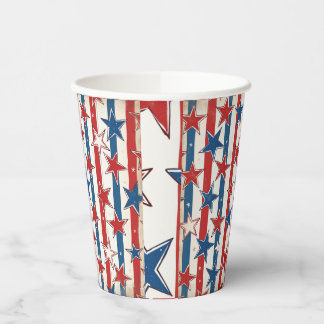 Gobelets En Papier Tasse de papier drapeau américain