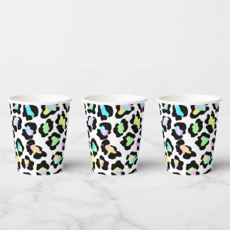 Gobelets En Papier Tasse de papier Leopard Wild Party