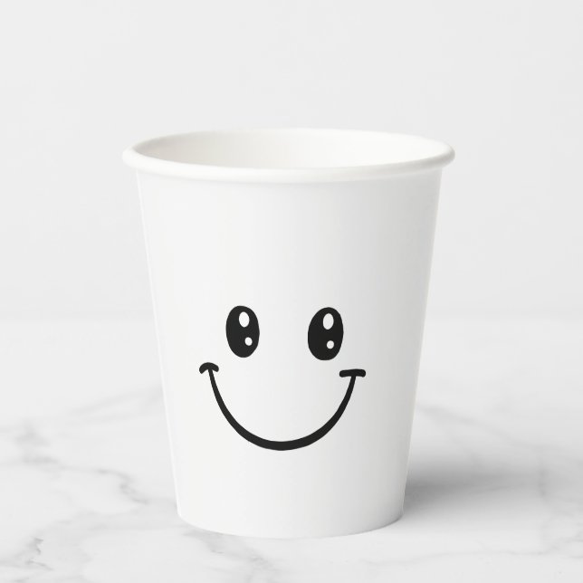 Gobelets En Papier Tasse de sourire (Recto)