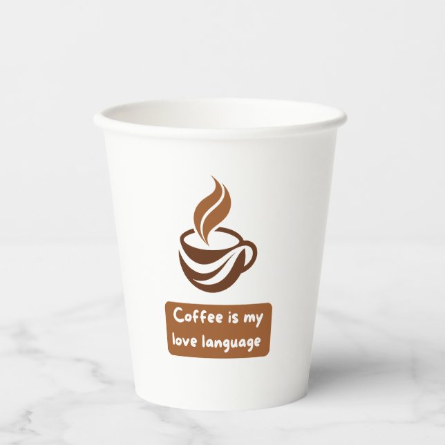 Gobelets En Papier Tasse en papier à café (Recto)