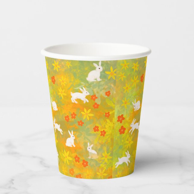 Gobelets En Papier tasse en papier blanc (Recto)