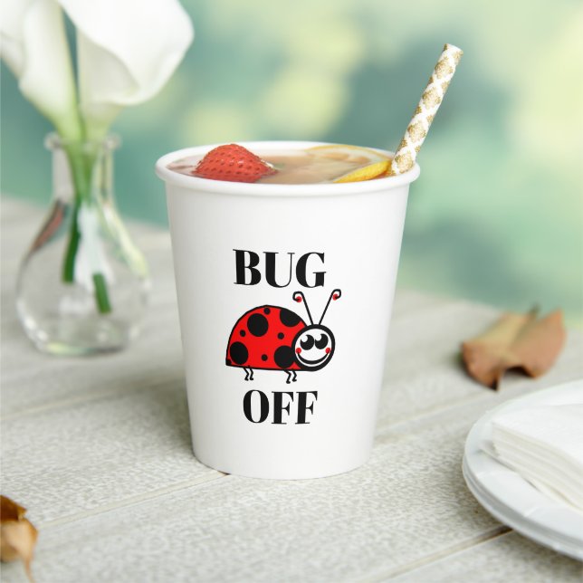 Gobelets En Papier Tasse en papier Bug Off (Insitu)