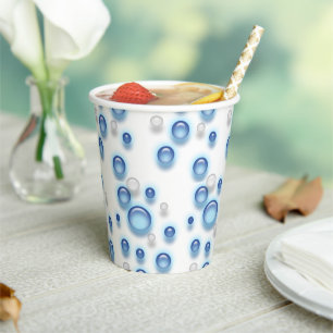 Gobelets En Papier Tasse en papier - Bulles gazeuses