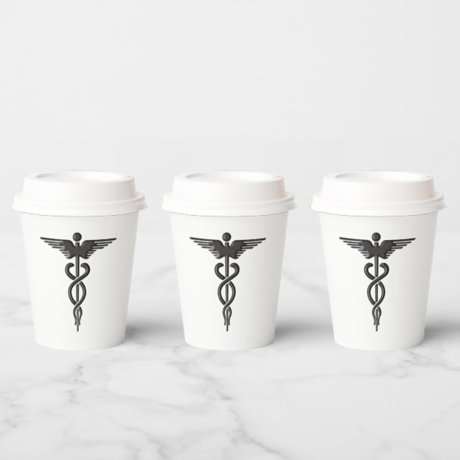 Gobelets En Papier Tasse en papier Caducée (Multi)