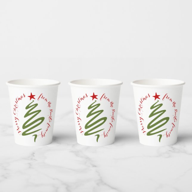 Gobelets En Papier Tasse en papier de Noël (Multi)